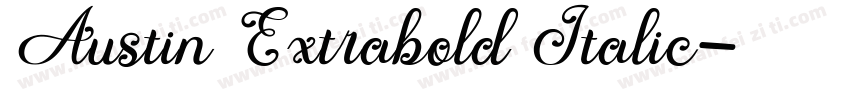 Austin Extrabold Italic字体转换